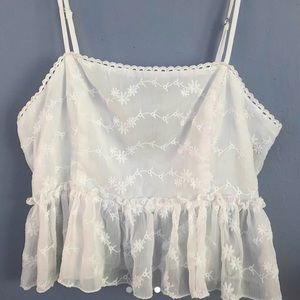 White crop top
